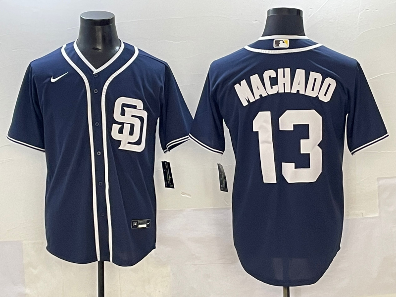 Men's San Diego Padres Manny Machado #13 Navy Limited Player Jersey