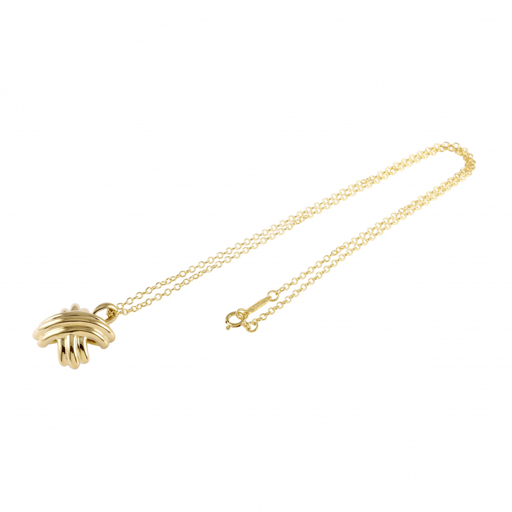 Tiffany & Co. Tiffany Signature K18YG Yellow Gold Necklace