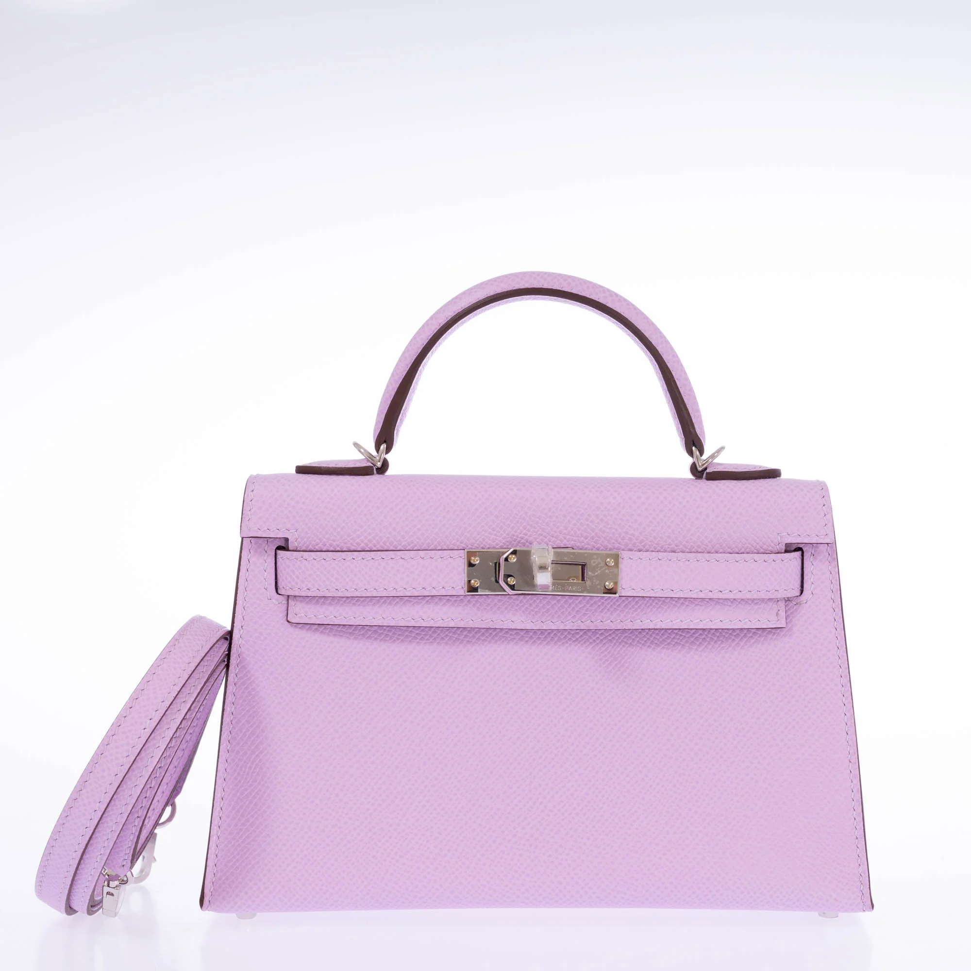 Hermès Mini Kelly II 20 Guimauve Epsom Palladium Hardware