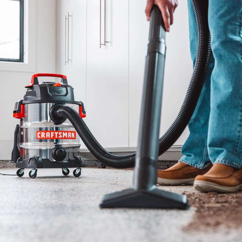 Craftsman Wet/Dry Vacuum 10 Gallon 120V 6HP Peak Stainless Steel