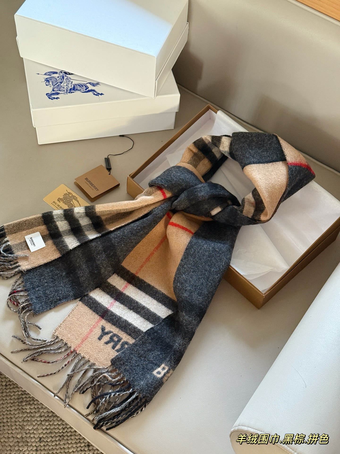 Burberry Double-Faced Cashmere Scarf - cnluxepick