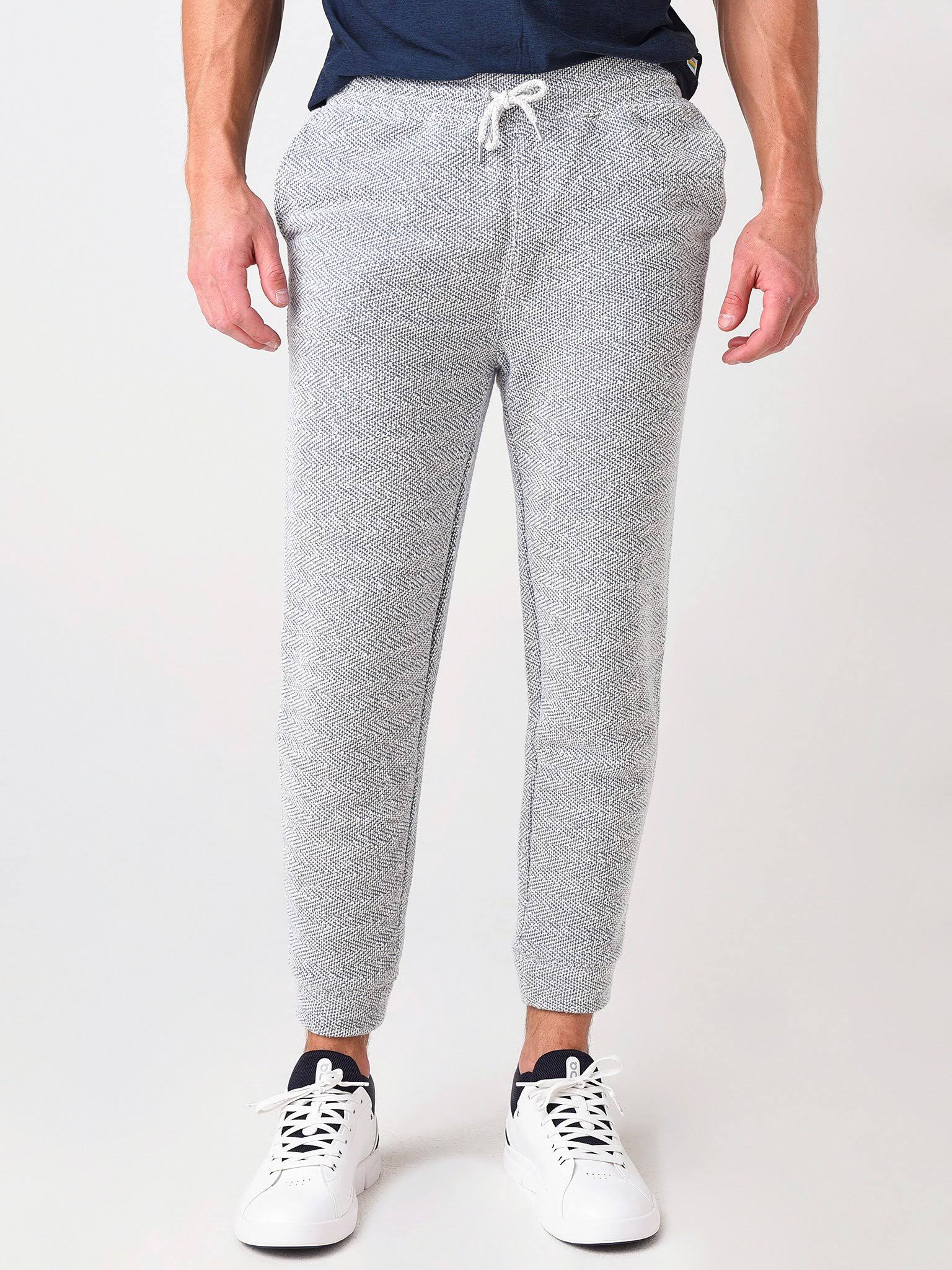 Faherty Men&s Whitewater Sweatpant - Medium - Whitewater