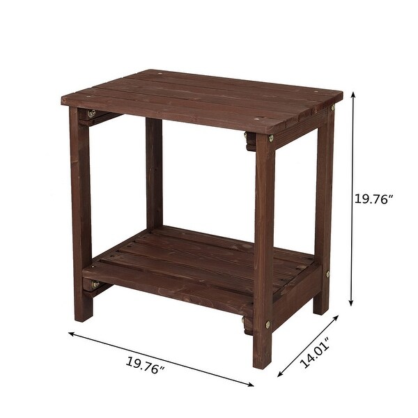 Patio Fir Wood End,Coffee,Side Table