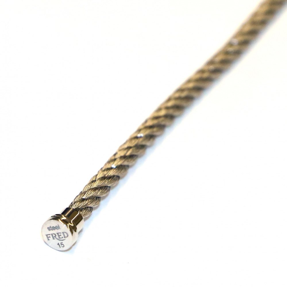 FRED Force 10 (mm) Interchangeable Steel Cable Steel End 15 Stainless Accessory Stainless Steel 6B0249