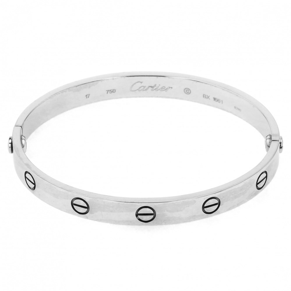 Cartier White Gold Love Breath K18WG Bracelet
