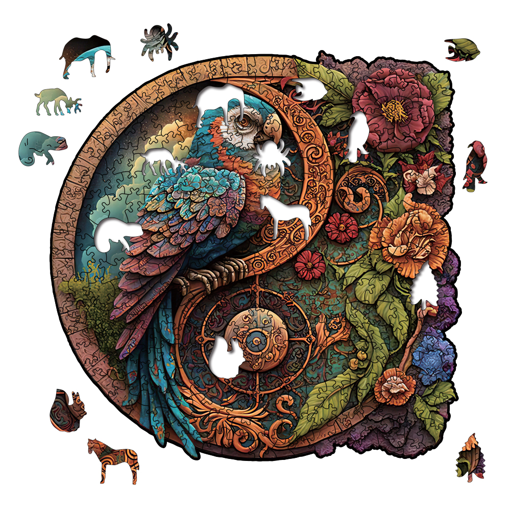 Animal Wooden Puzzle-Lovely Bird