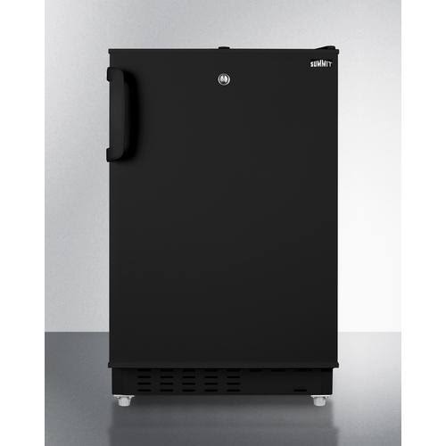 Summit ALRF49B 20x22 2.68 Cu. ft. Black Built in Refrigerator - ADA Compliant