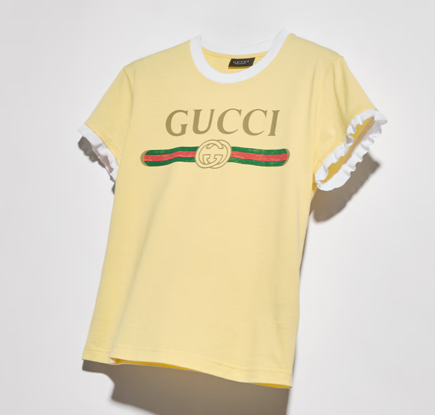 GUCCI Cotton jersey T-shirt with print