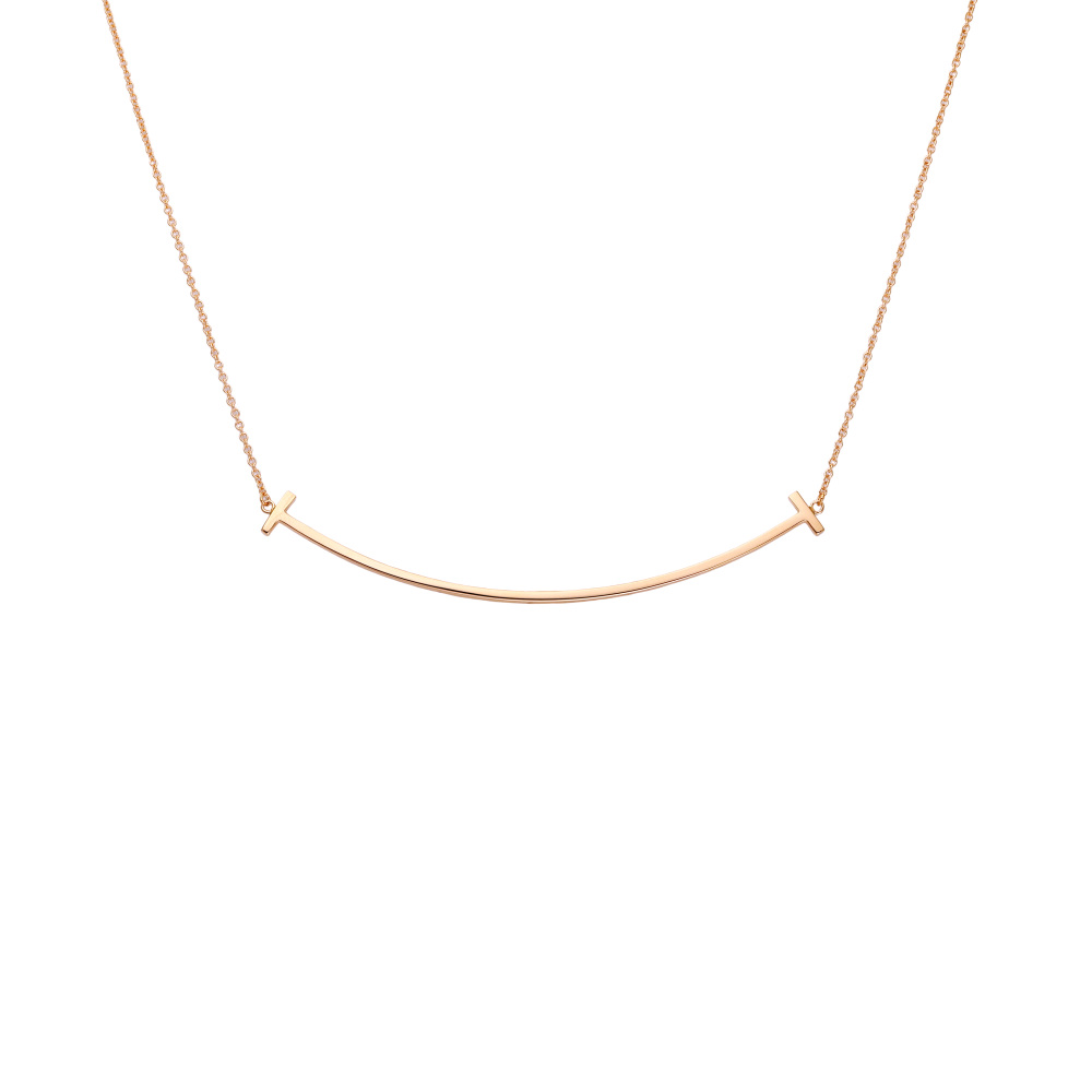 Tiffany & Co. Tiffany T Smile Necklace 18K Rose Gold 60011651