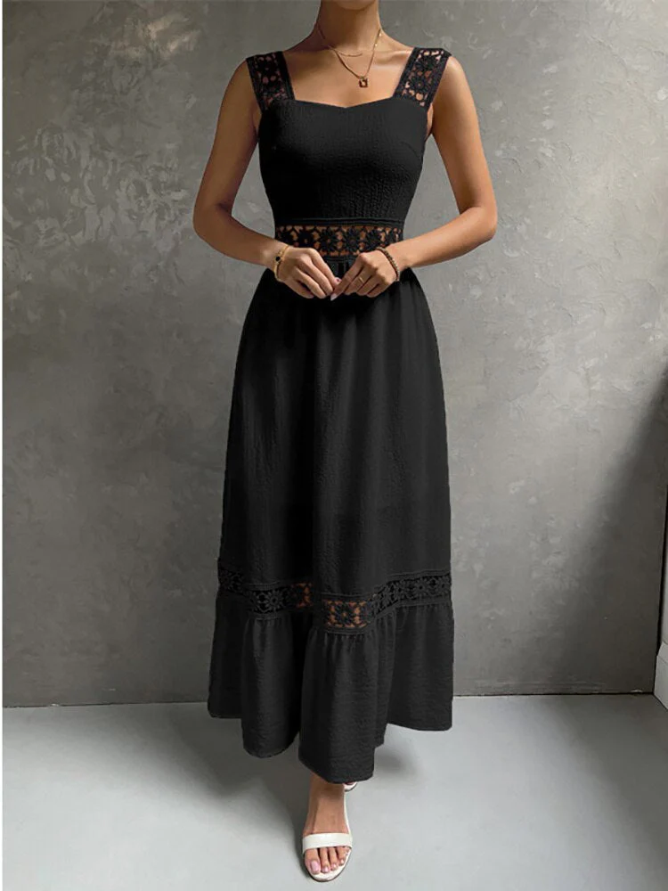 Hollow Out Beach Boho Maxi DressClistos