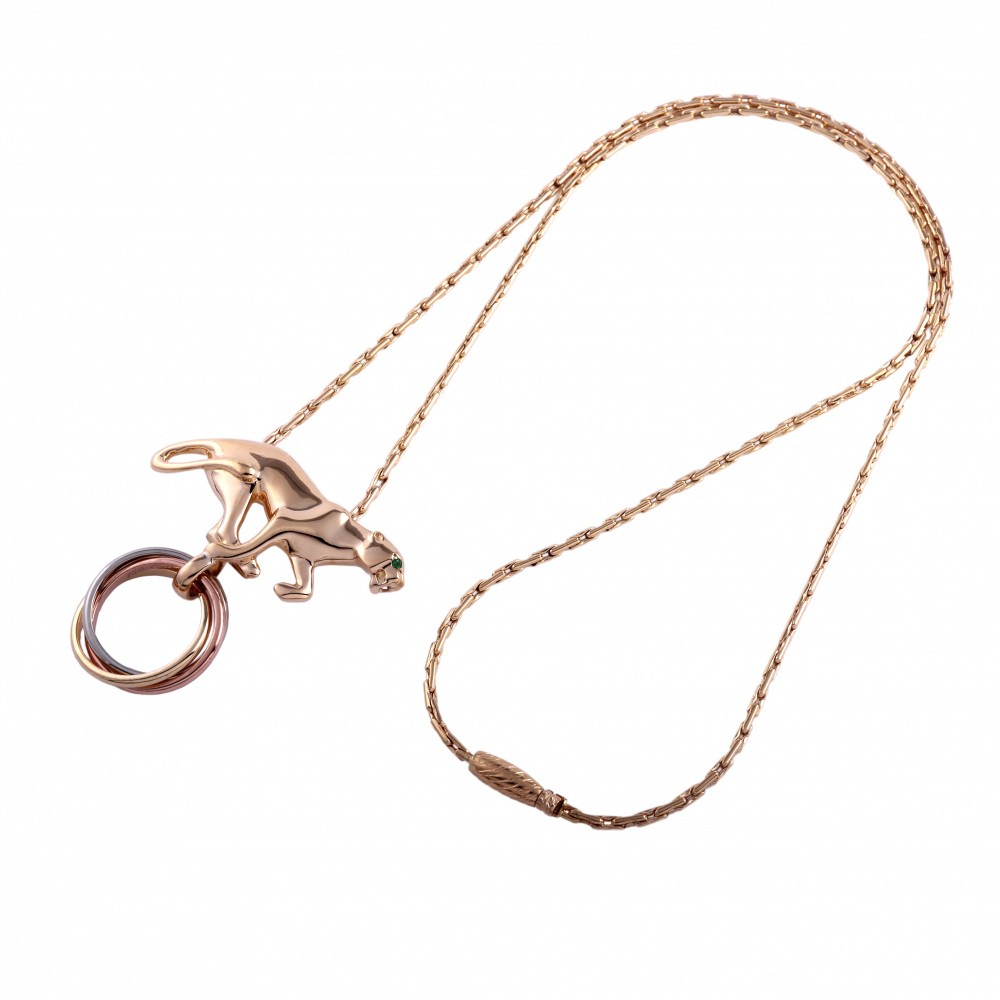 Cartier Panthère Trinity Baodira Necklace Tri-Gold