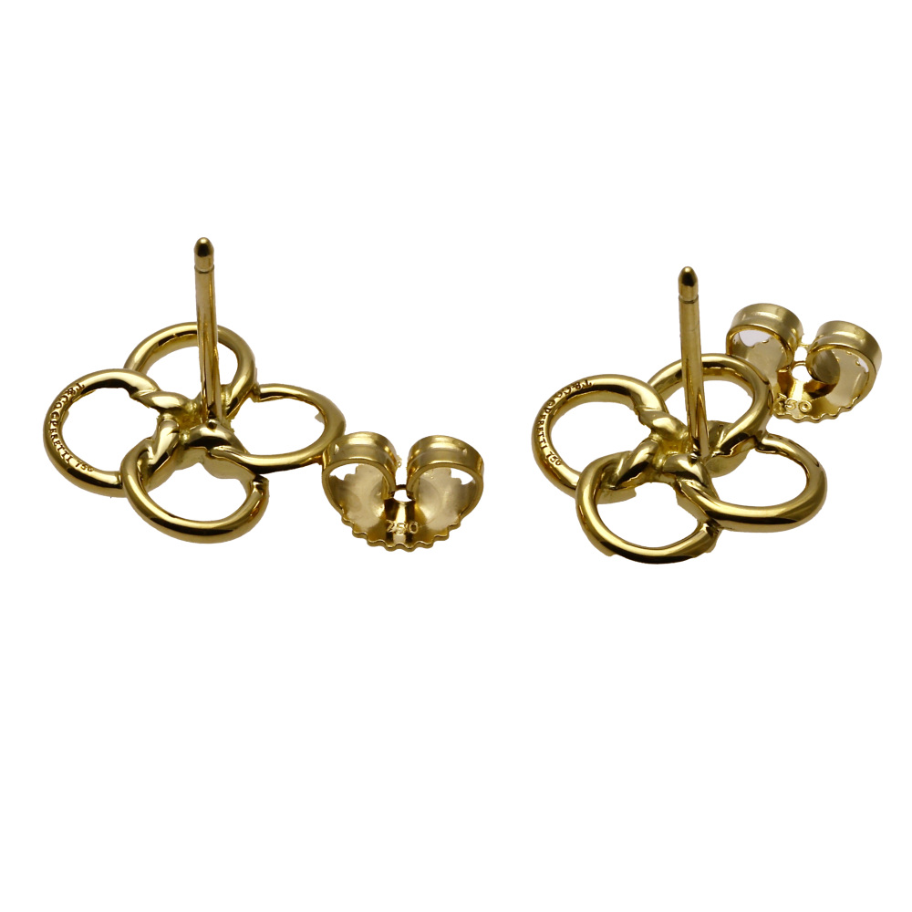 Tiffany & Co. Quadrofolio Earrings 18K Yellow Gold