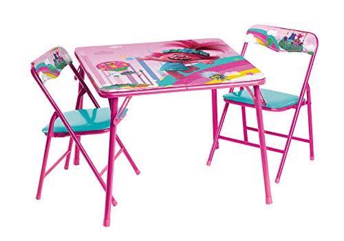 Trolls Activity Table Sets – Folding Childrens Table u0026 Chair Set – Includes