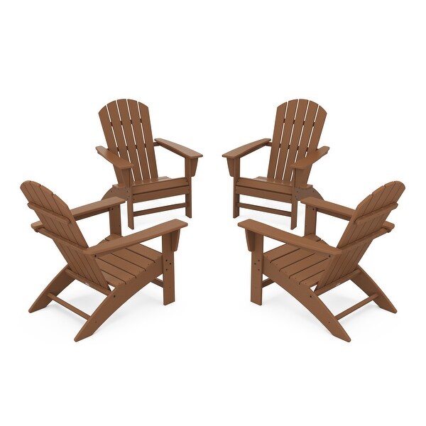 POLYWOOD Nautical 4Piece Adirondack Conversation Set