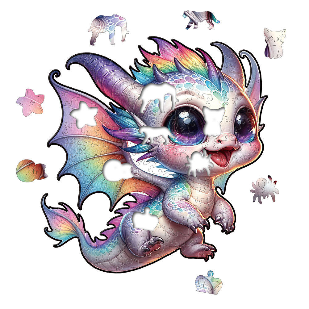 Animal Wooden Puzzle-Flying dragon