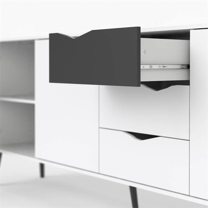 Tvilum Diana Sideboard, White/Black
