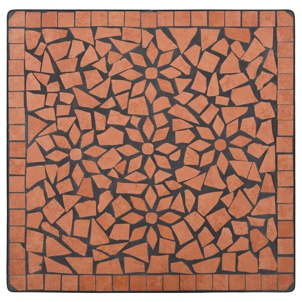 vidaXL Mosaic Bistro Table Terracotta 23.6