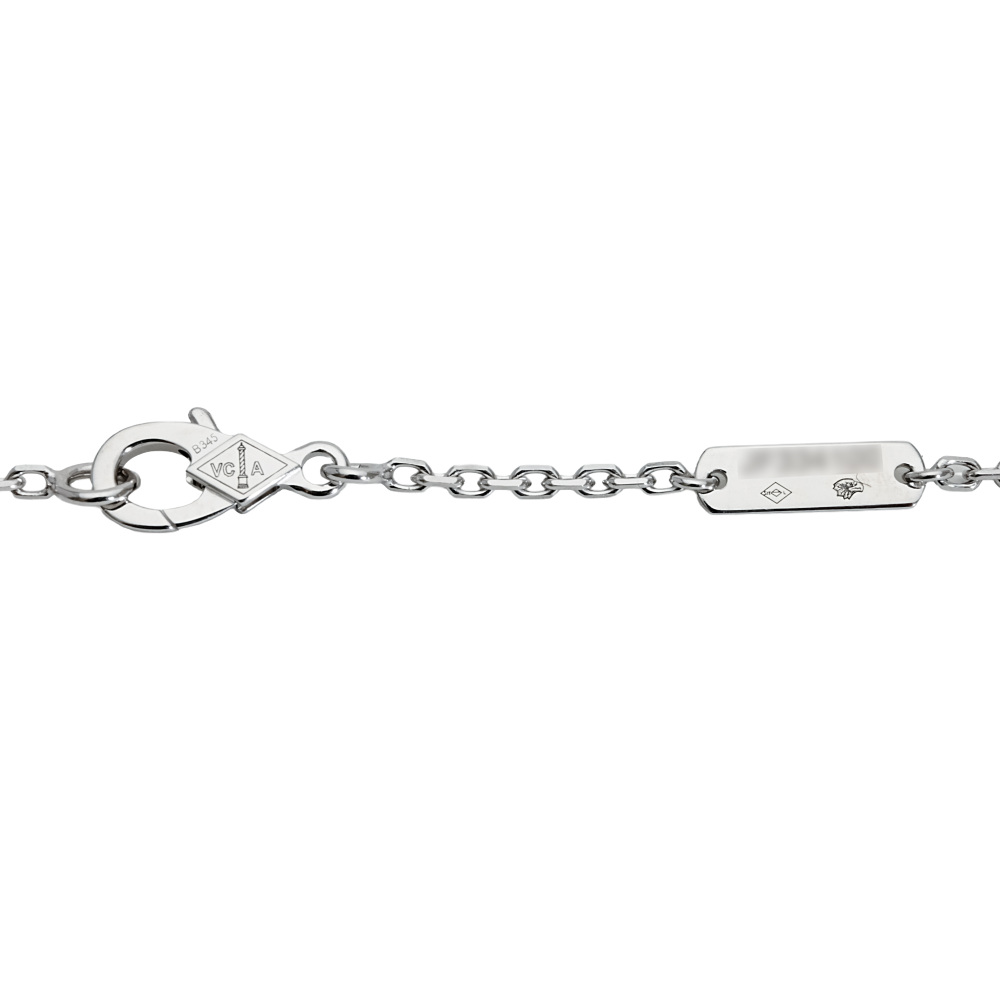 Van Cleef & Arpels Frivole Necklace 18K White Gold Diamond VCARD25300