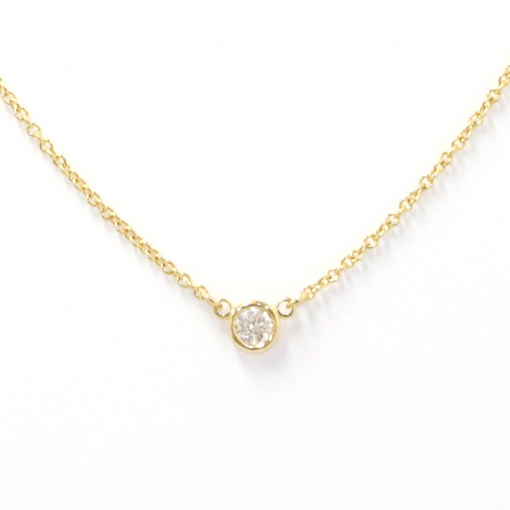 Tiffany & Co. Elsa Peretti By the Yard Necklace 18K Yellow Gold Diamond
