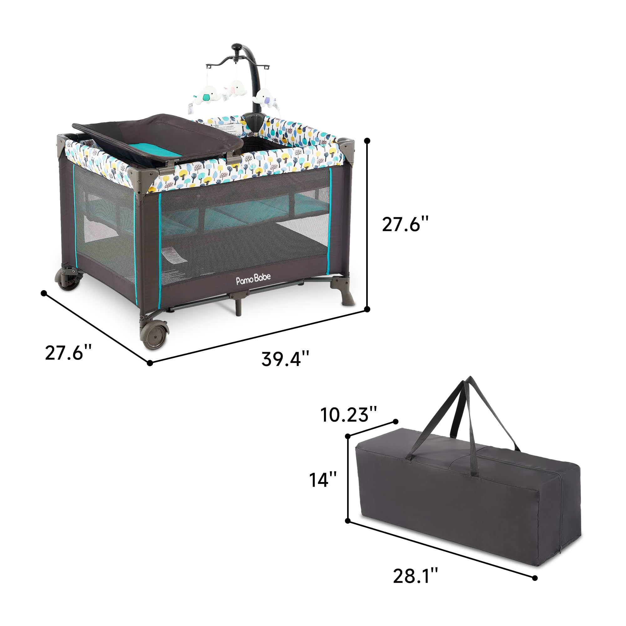Portable Playard Comfortable Mattress Changing