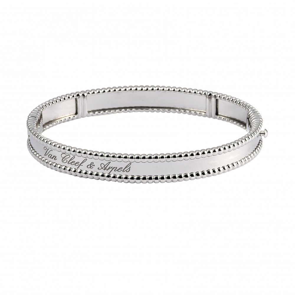 Van Cleef & Arpels Perlet Senior Tulle M Bracelet 18K White Gold VCARN5B000