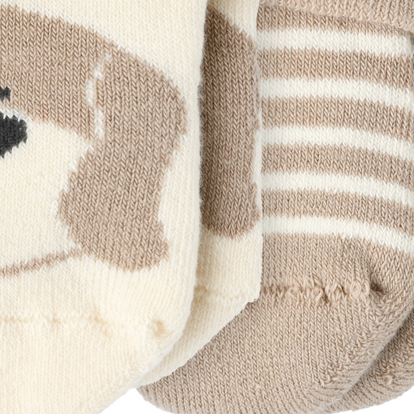 Topomini Pure Collection 2 Paar Newborn Frotteesocken mit Umschlag