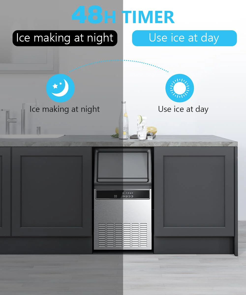 100LBS/200LBS/265LBS  Freestanding Commercial Ice Maker Z5845A