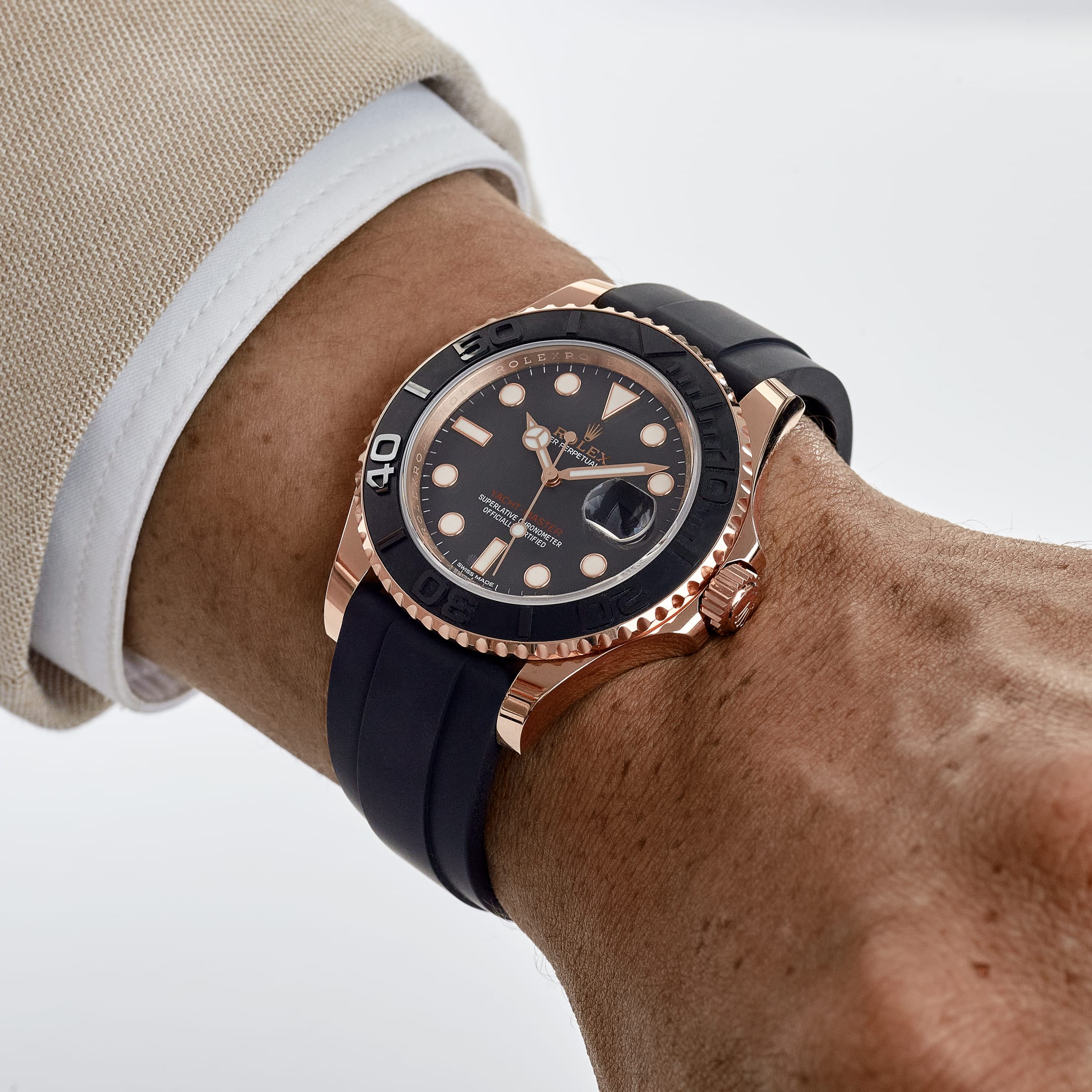 Rolex Yacht-Master 40 116655 Rose Gold Black Dial