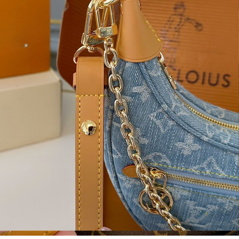 Louis Vuitton LV By The Pool Loop Denim Blue 9.1 Inches M24846