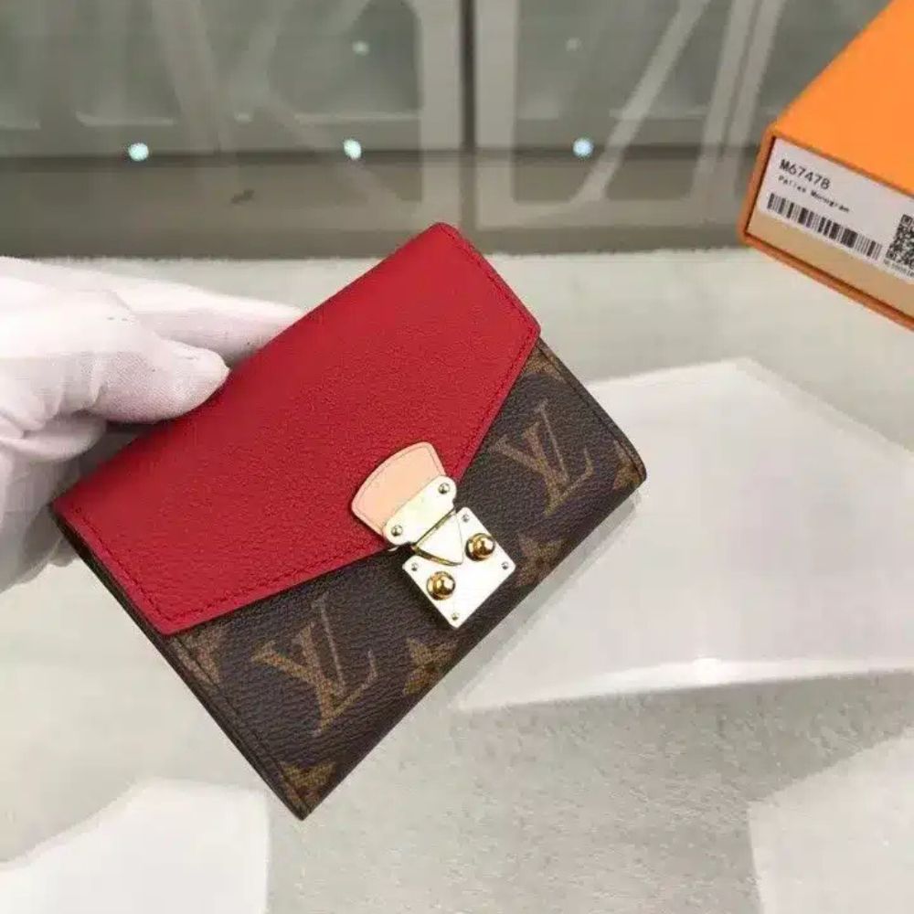 Louis Vuitton Pallas Compact Combines Wallet Red 5.1 Inches M67478