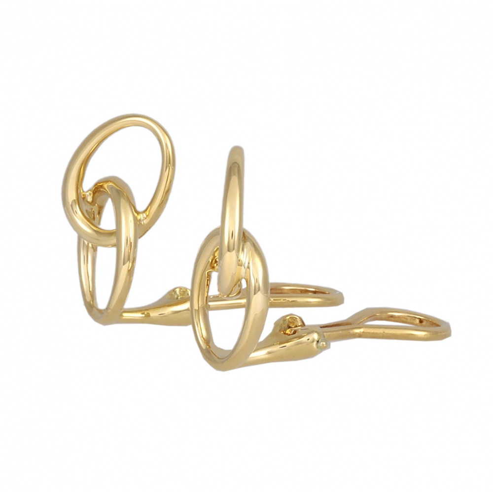 Tiffany & Co. Elsa Peretti Double Loop Earrings 18K Yellow Gold