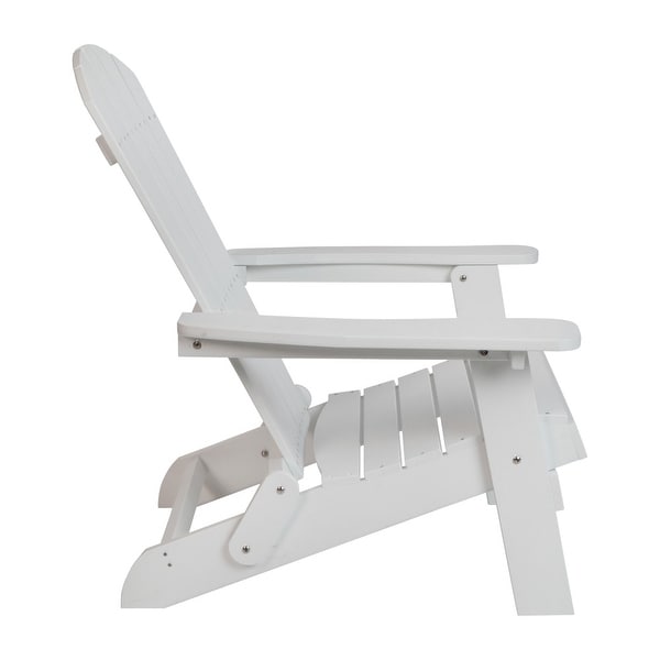 AllWeather Poly Resin Folding Adirondack Chair