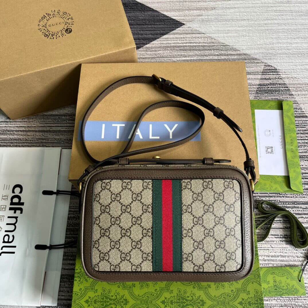 Gucci Ophidia Small Shoulder Bag With Web