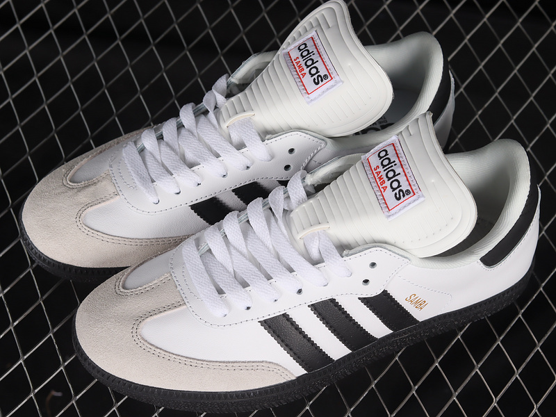 Adidas Samba Classic Shoes Cloud White/Gold/Core Black 772109