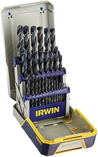 Irwin Tools 3018004 Black Oxide Metal Index Drill Bit Set 29pc Pro Case