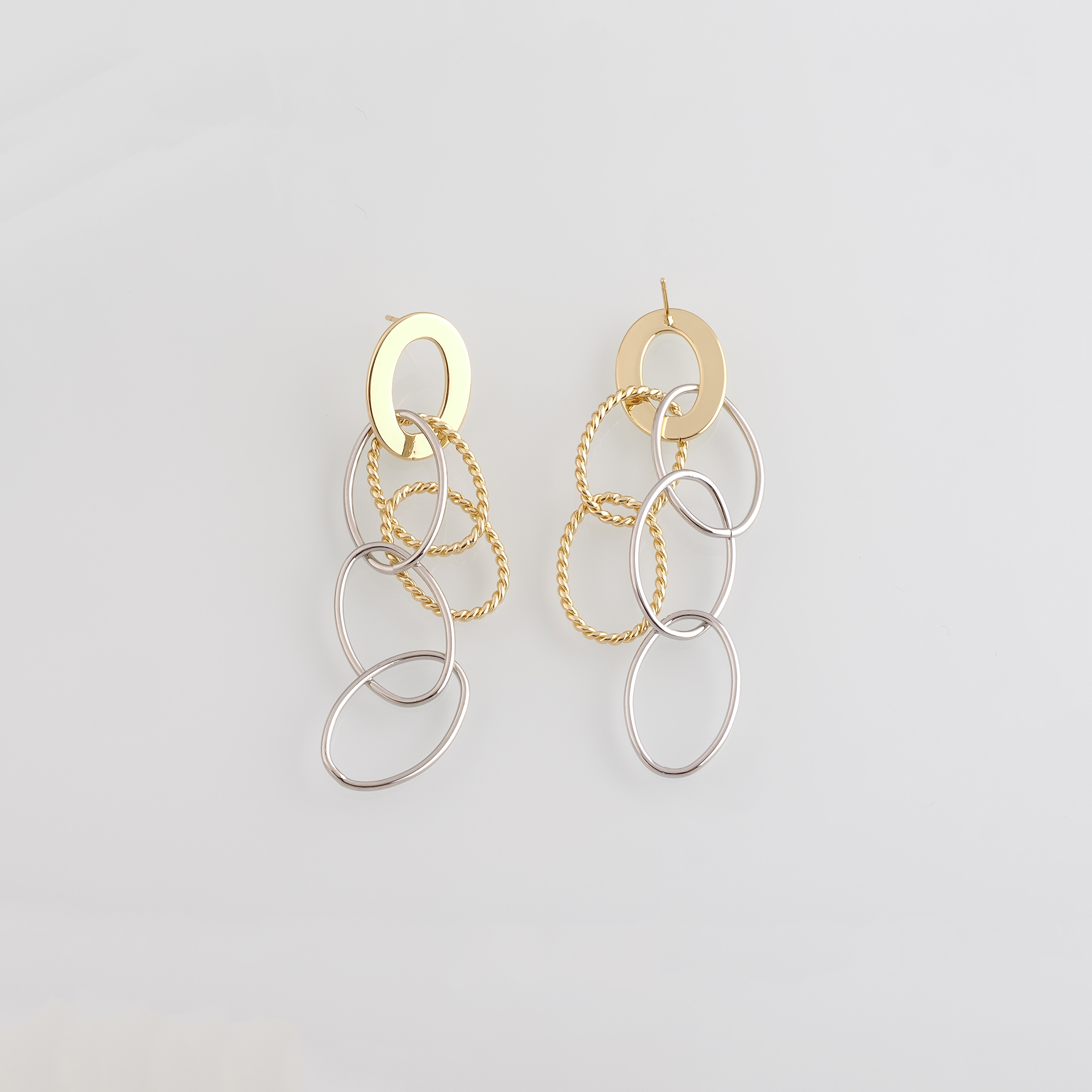 18K Gold Filled Oval Stud Earrings,Dangle Earring,Oval Earrings,Minimalist Earring,Gift for Wife