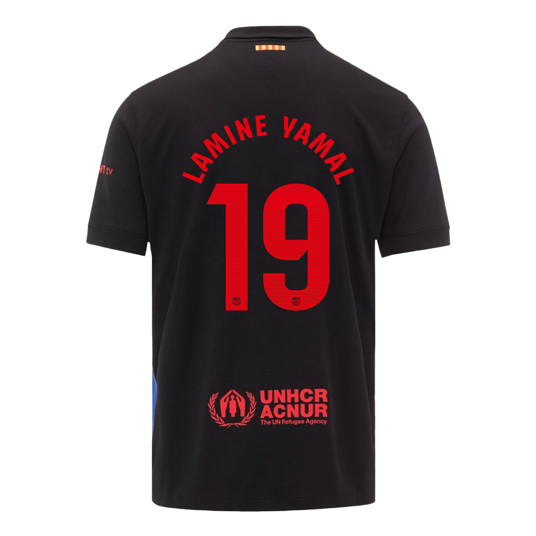 LAMINE YAMAL #19 Barcelona Away Soccer Jersey