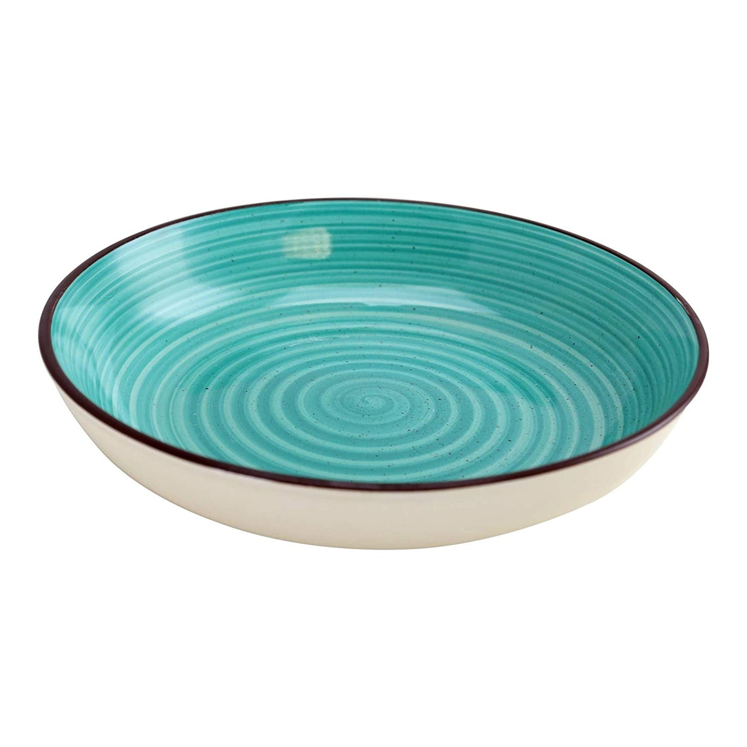 Gibson Home Color Speckle 4 Piece 10.75 Inch Stoneware Pasta Bowl Set