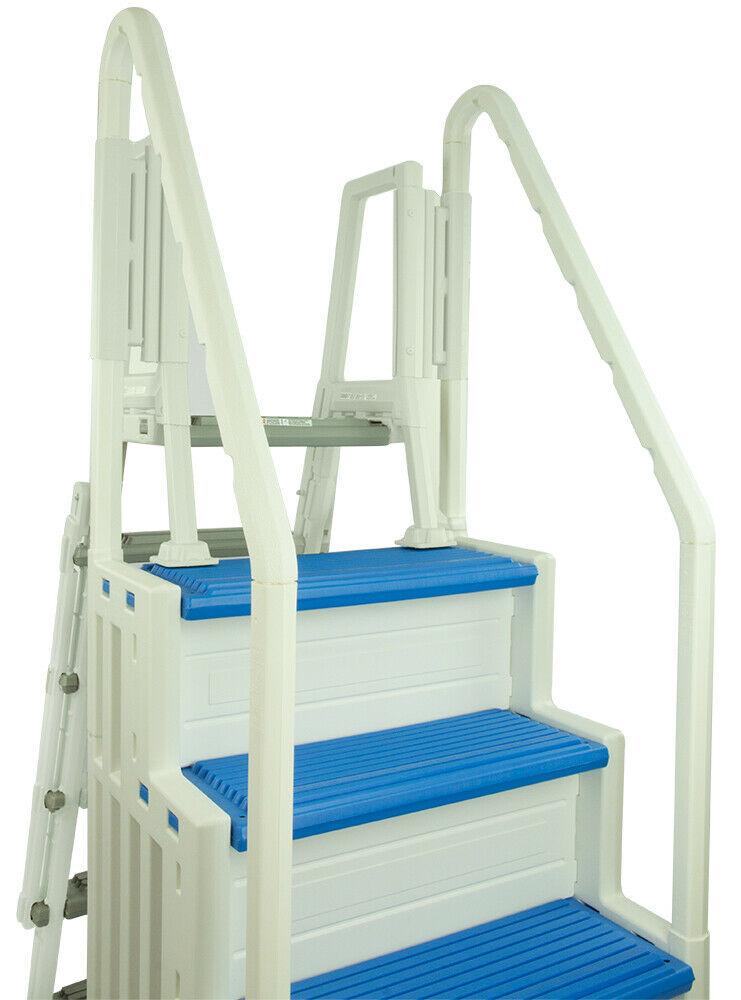 Confer Step 1 & In-Pool Ladder Above Ground Swimming Pool System – Choose Color
