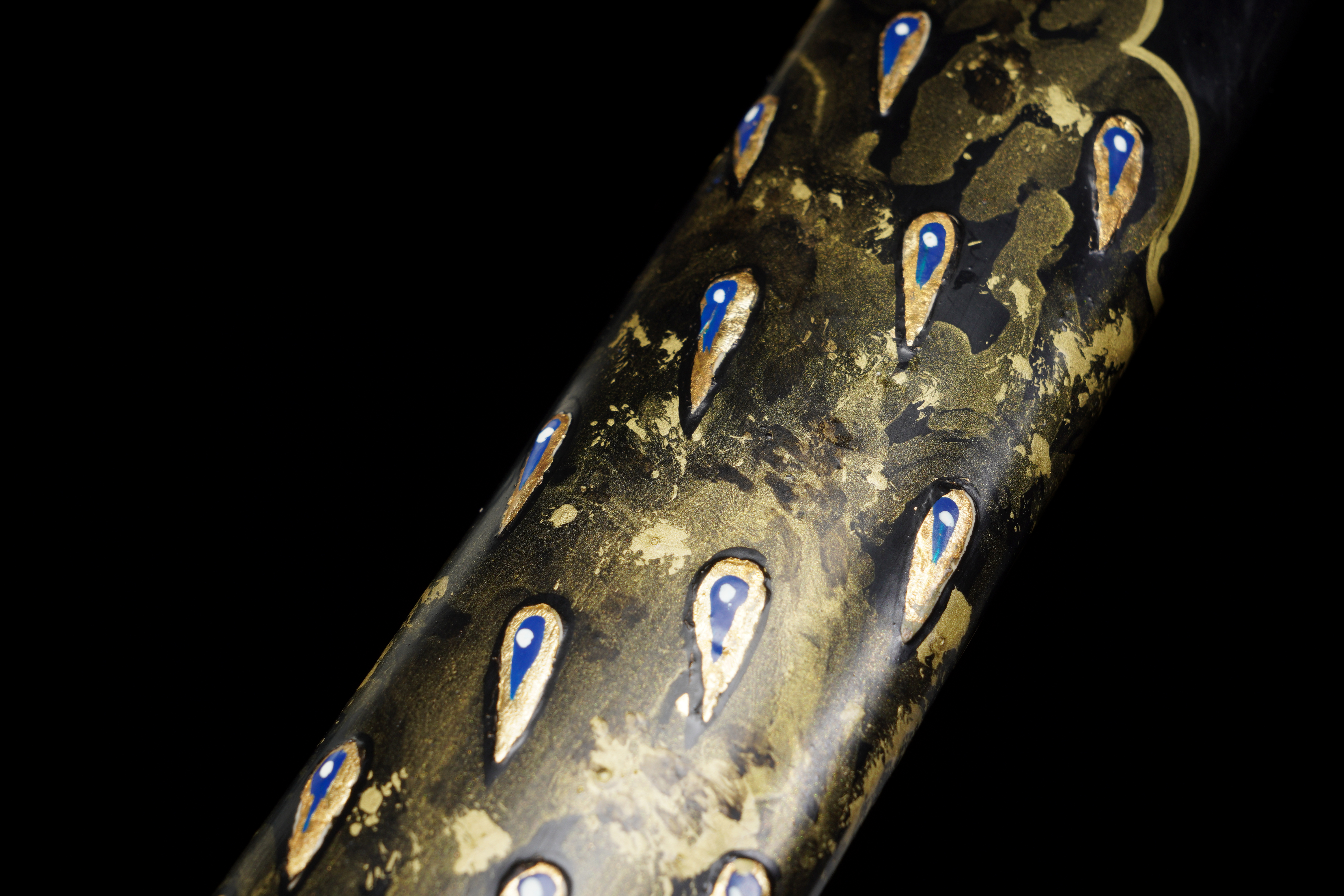 Handmade Japanese Katana Damascus Folded Steel Clay Tempered Full Tang