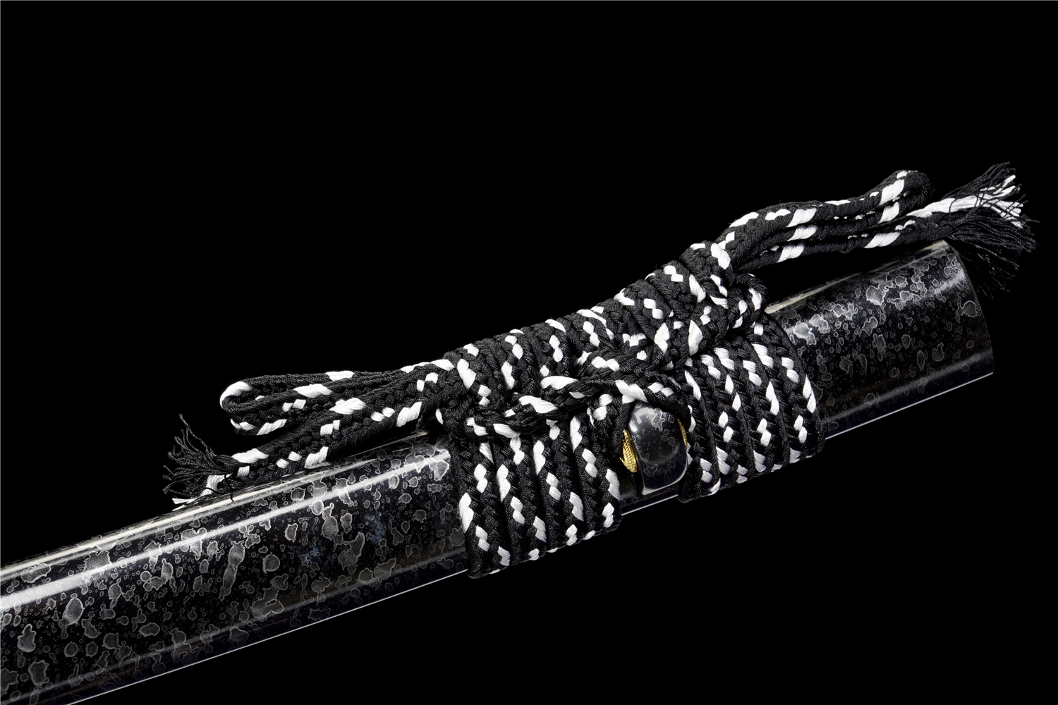 Handmade Katana High Carbon Purple Blade Alloy Tsuba Silver Saya Full Tang