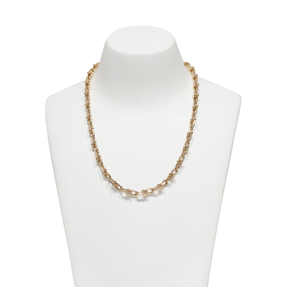 Tiffany & Co. Hardware Link Necklace 18K Rose Gold 70353164