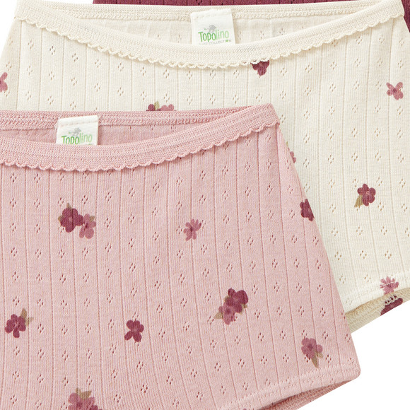 Topolino Pure Collection 3 Mädchen Pantys aus Bio-Baumwolle