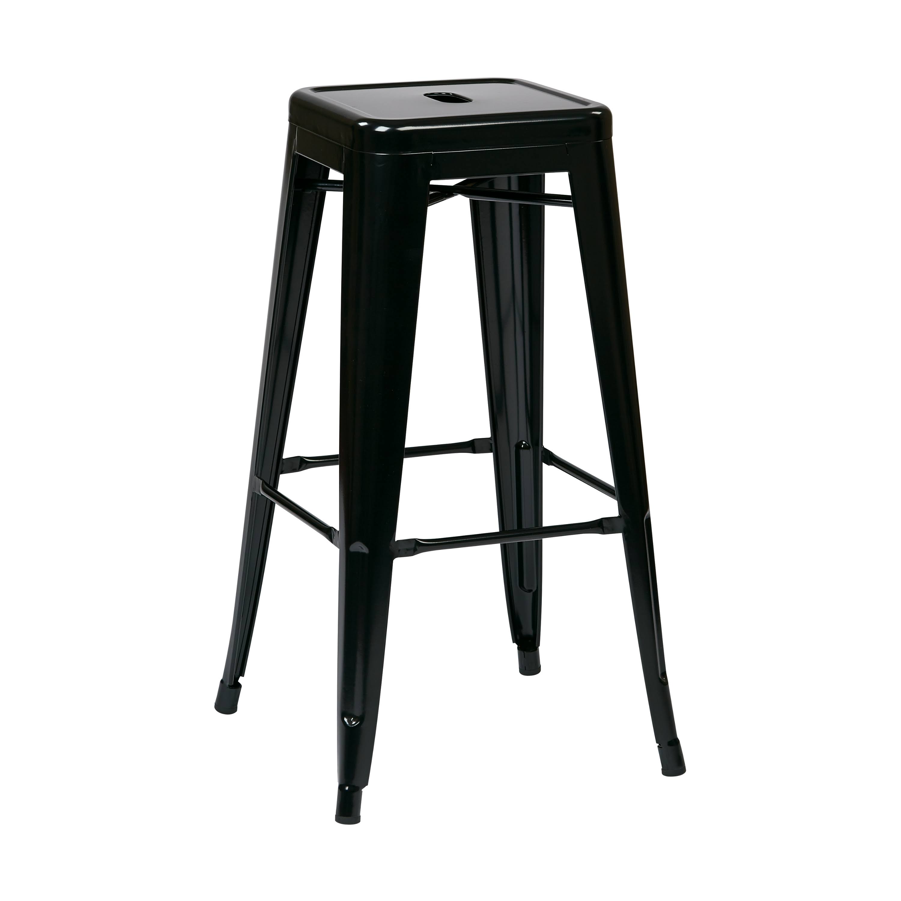 30 inch Steel Backless Barstool (4-Pack), Green