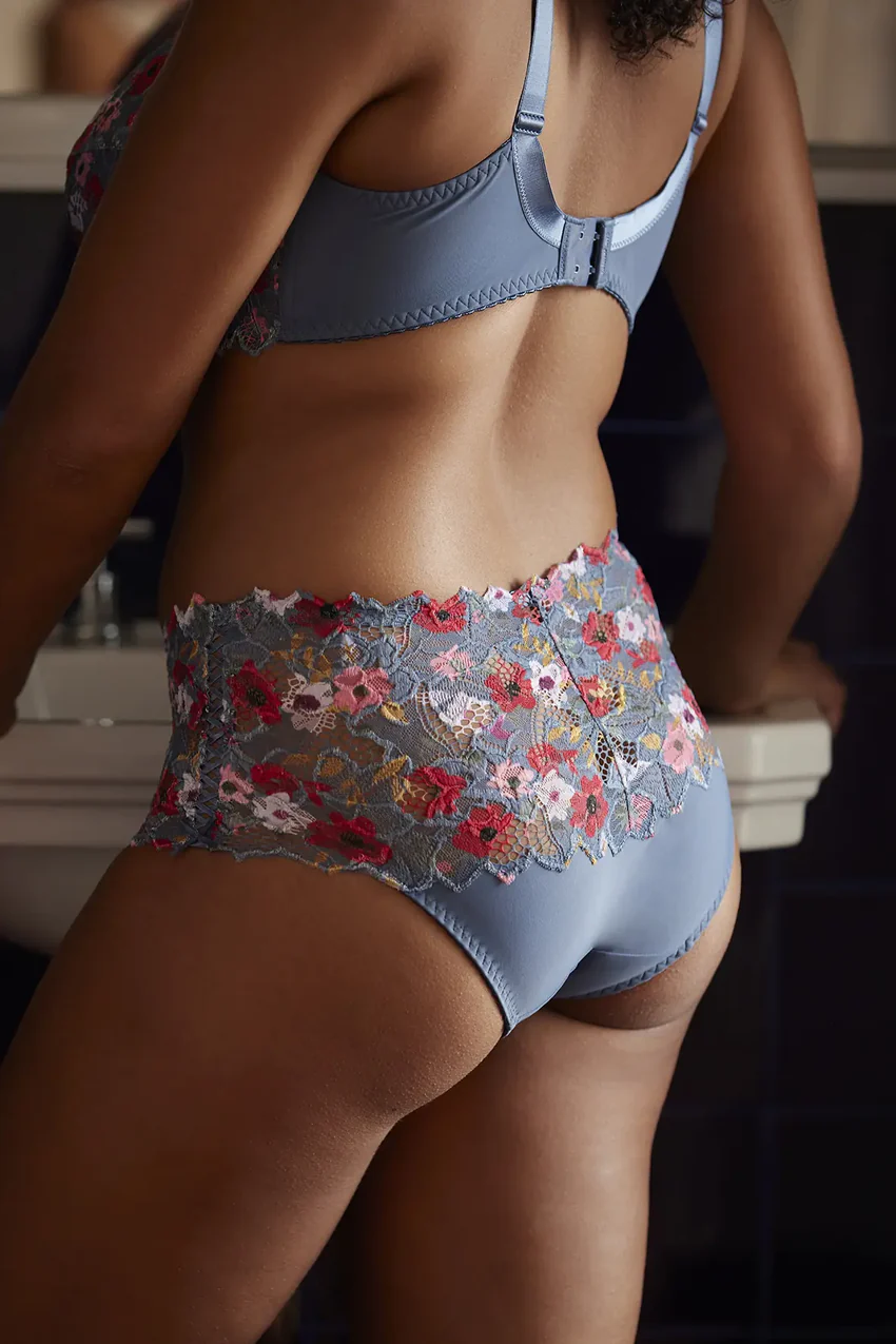 Culotte Arum Mosaïc Imprimé Fleurs Givrées