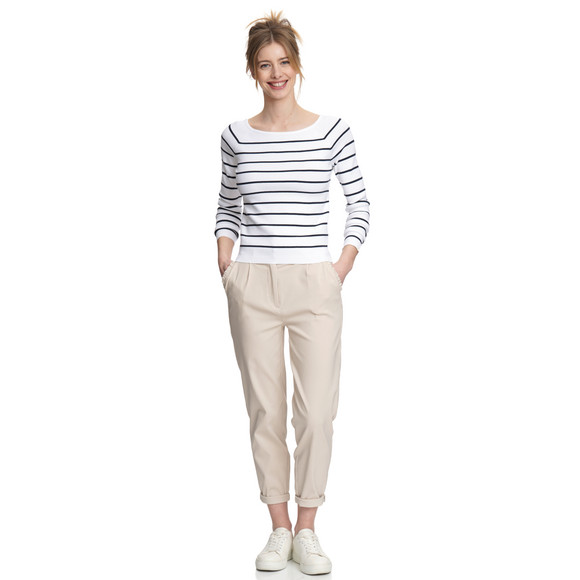 Gina Damen Strickpullover mit Streifenmuster