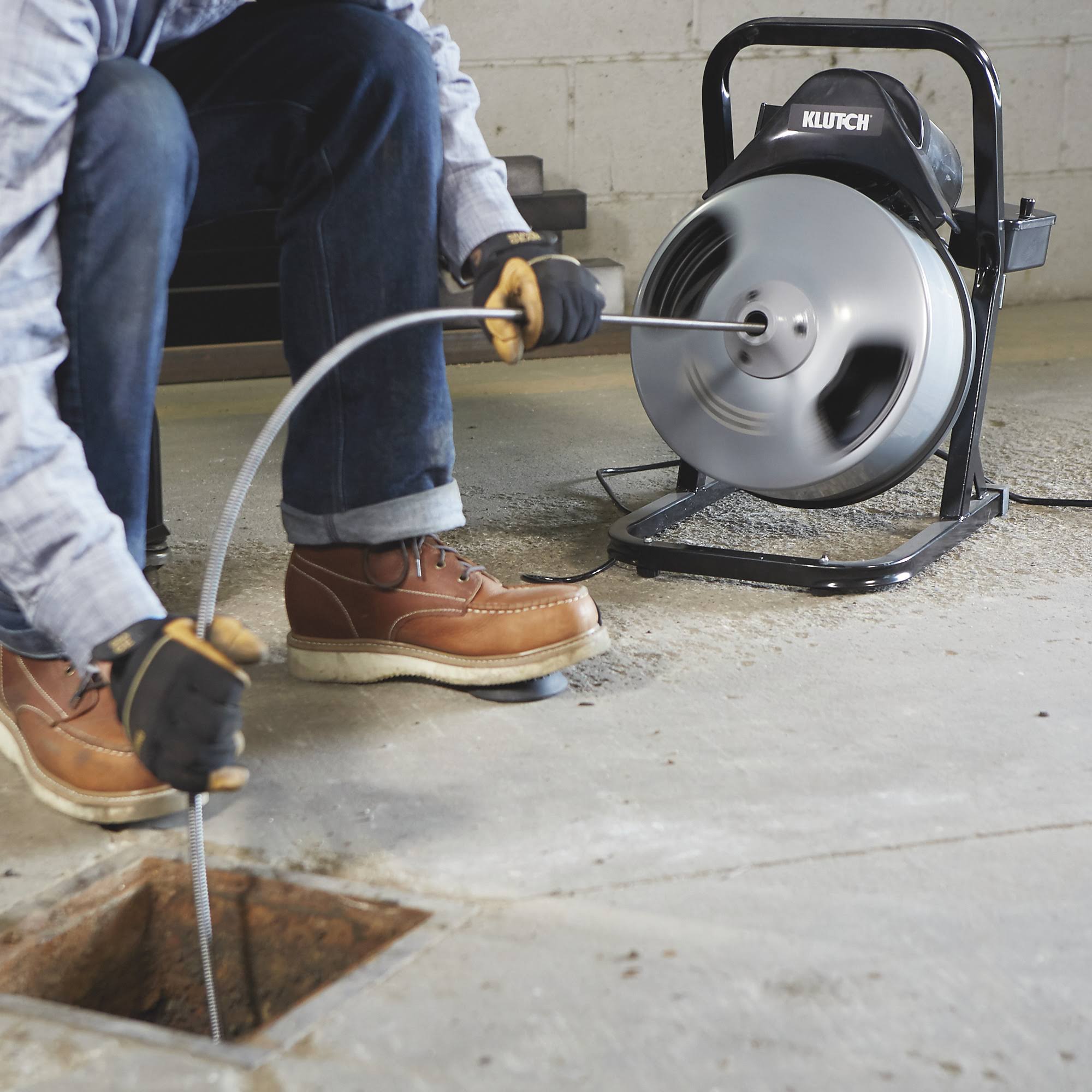 Klutch 60ft. Electric Drain Cleaner