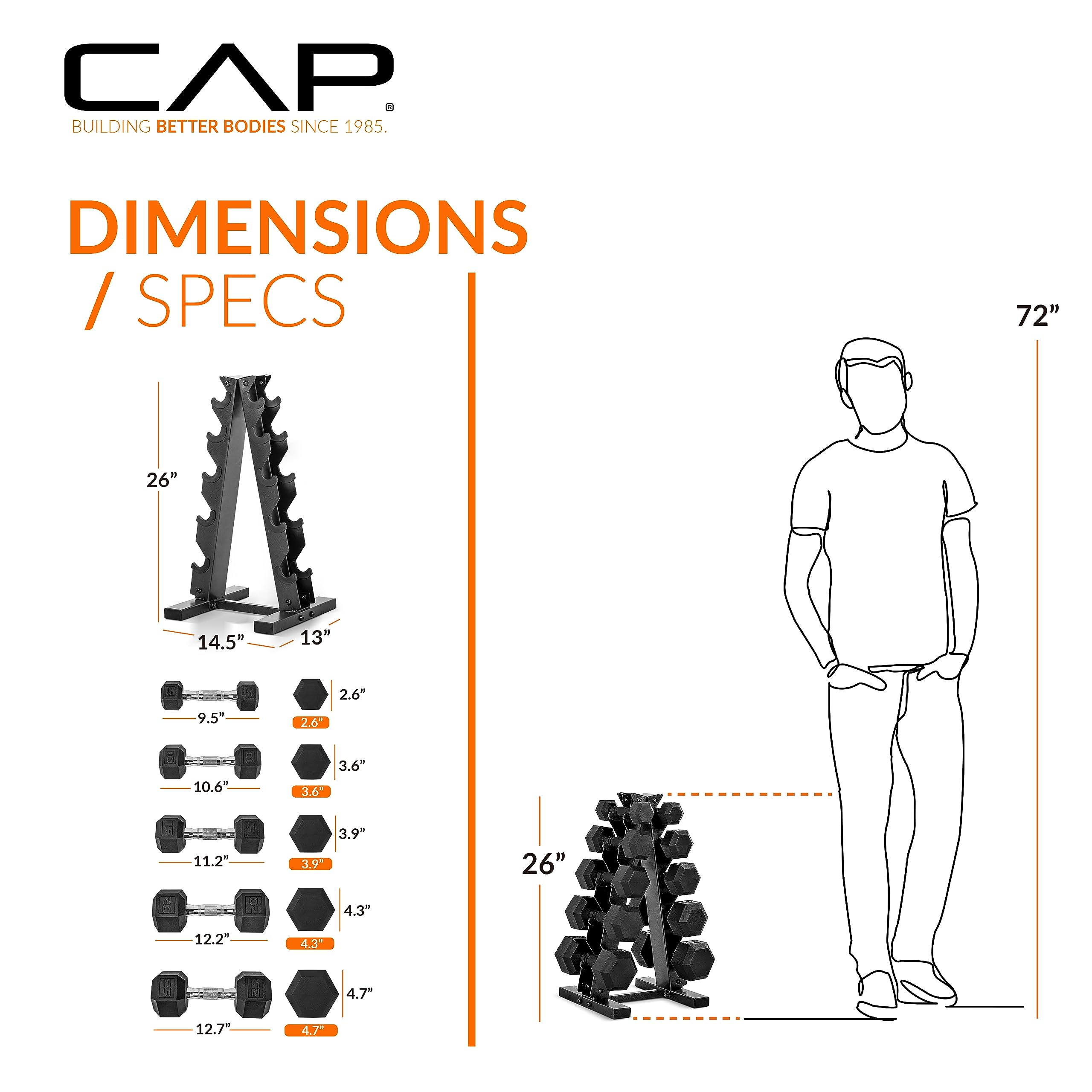 CAP Barbell 150 Dumbbell Rack