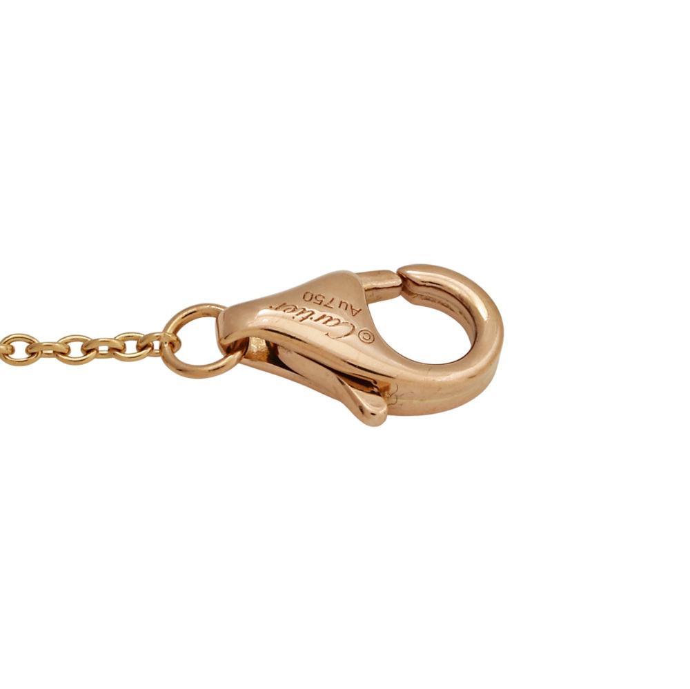 Cartier Crash Necklace 18K Rose Gold Diamond N7424312