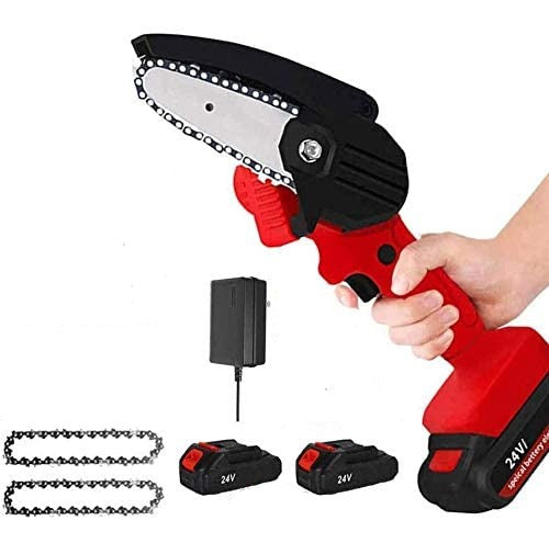 Woosir Upgraded 24V Mini Chainsaw With 2 Batteries 2 Chain